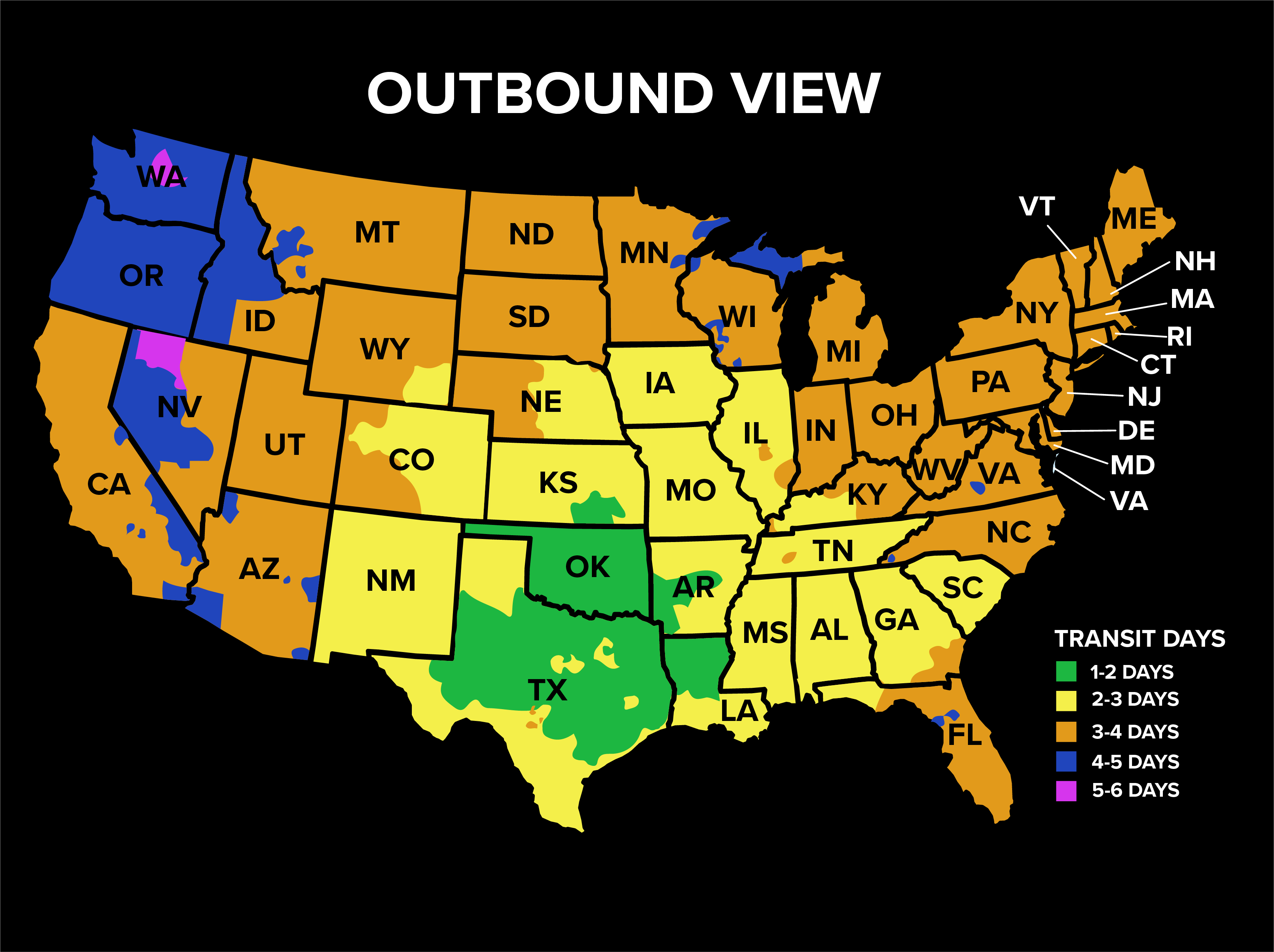 Transit-Karte schwarzer Hintergrund